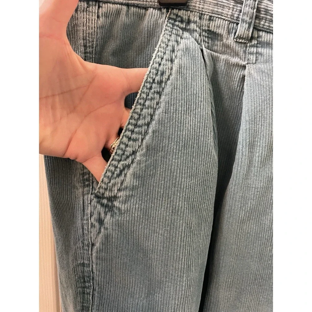 Eddie‎ Bauer Outdoor Outfitter Corduroy Men's Pants Size 38x26.5 (Duck egg Blue)